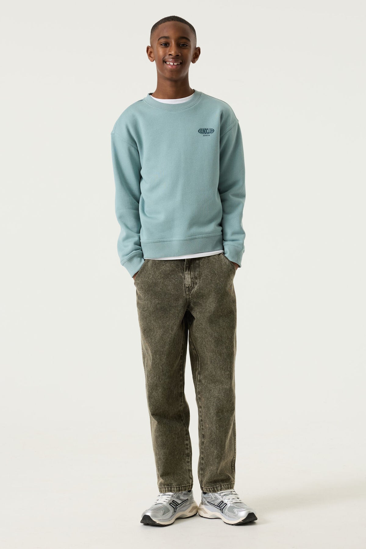 Garcia Türkisfarbenes Sweatshirt