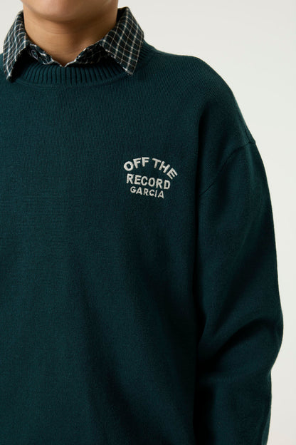Garcia Grüner Strickpullover