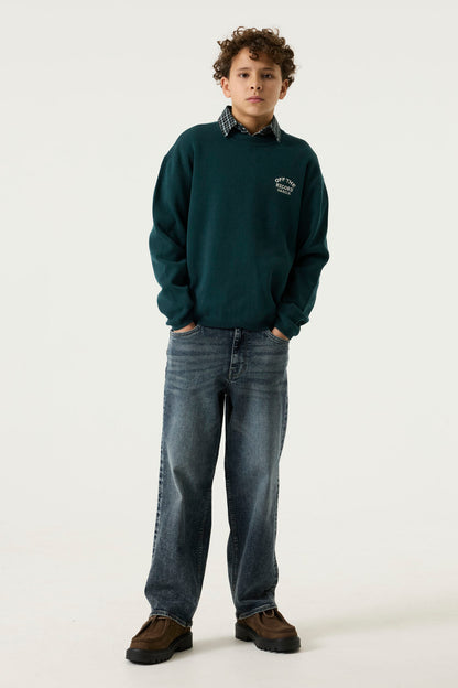 Garcia Grüner Strickpullover