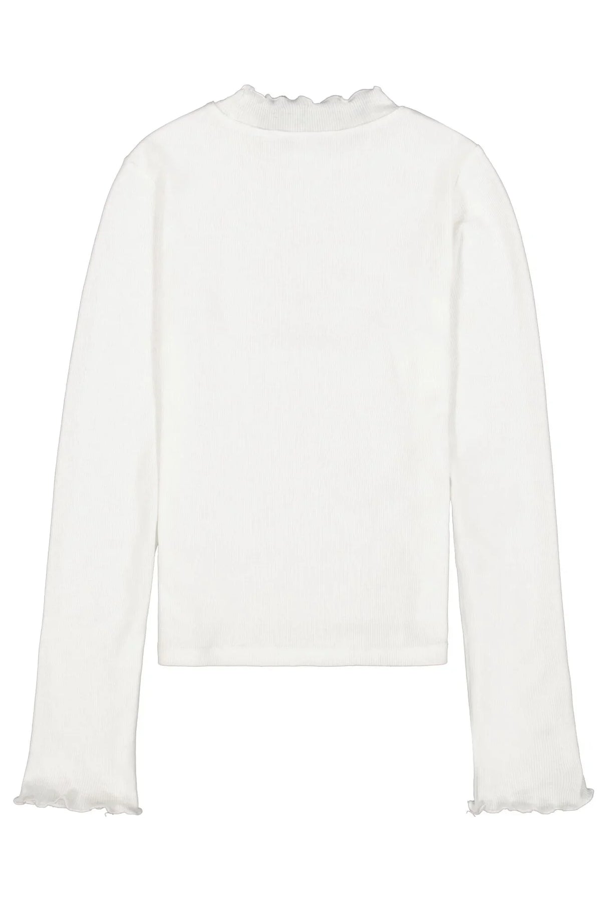 Garcia Cremeweißes Langarmshirt