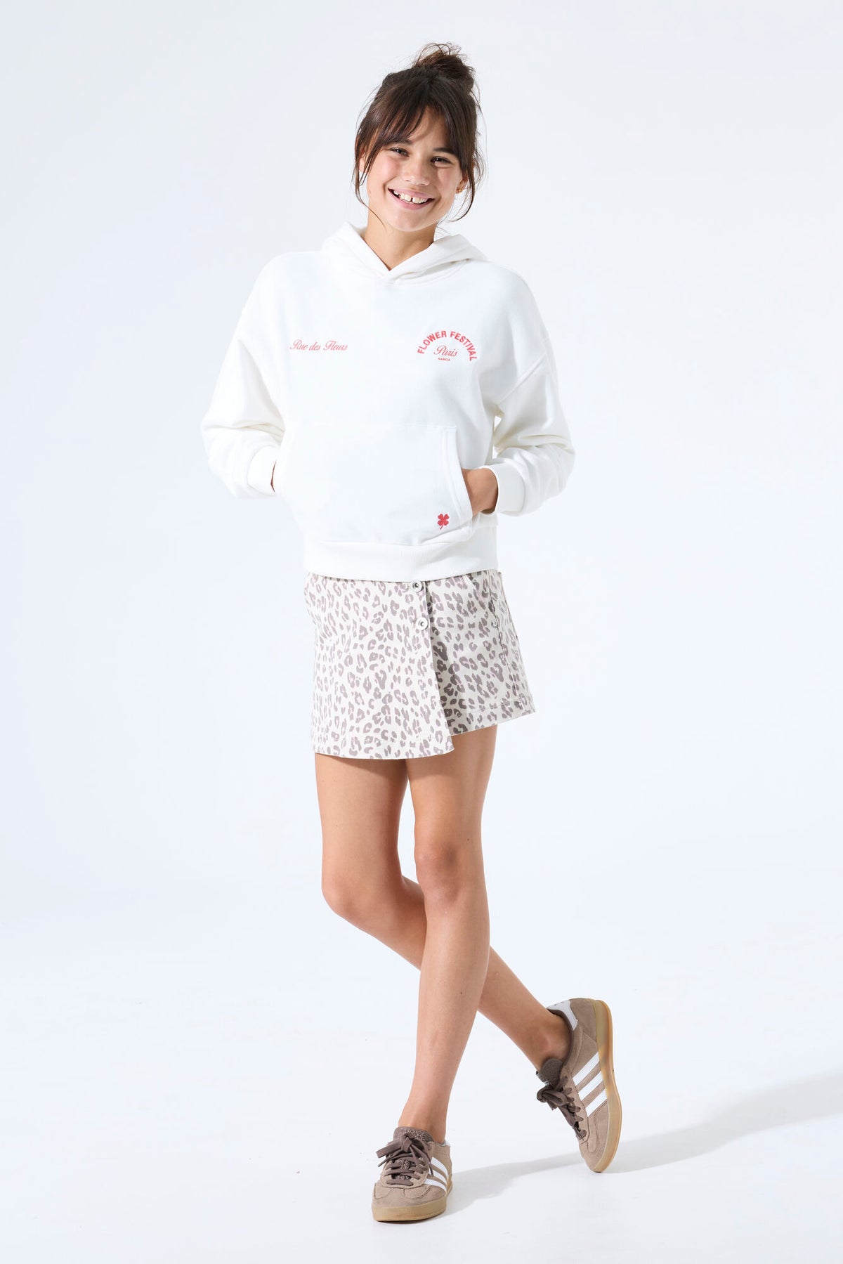 Garcia Skort mit Leoprint