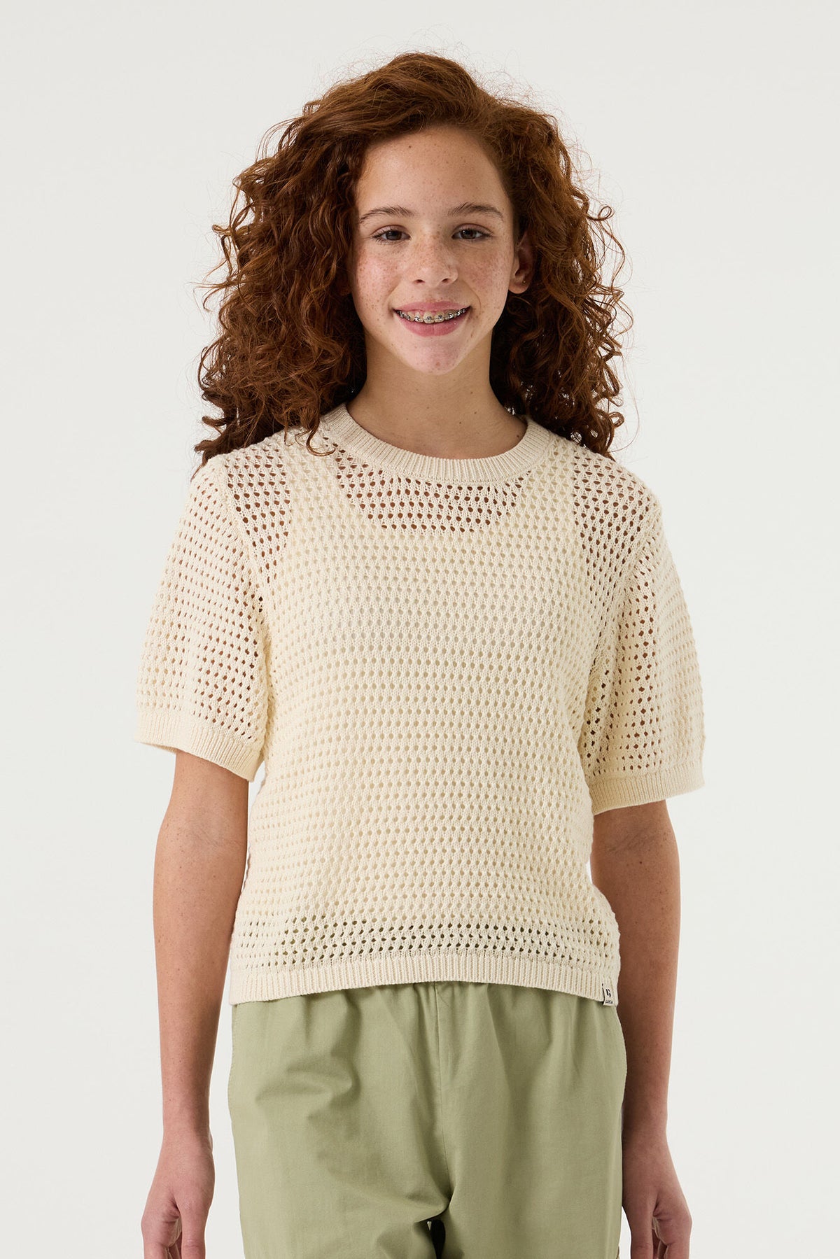 Garcia Kurzarmpullover