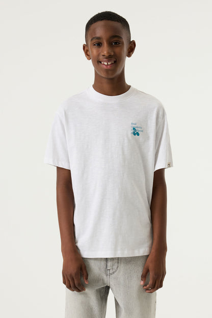 Garcia Weißes T-Shirt mit Rückenprint
