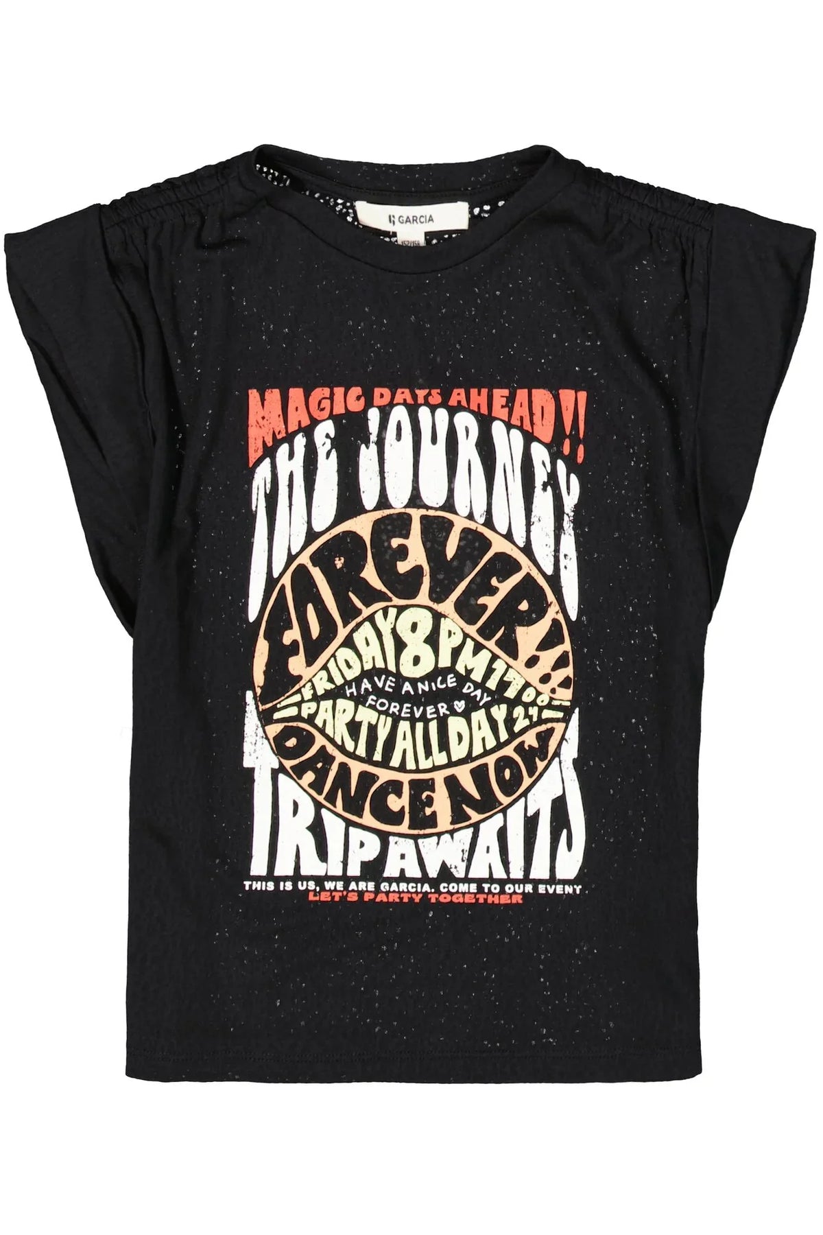 Garcia Schwarzes T-Shirt