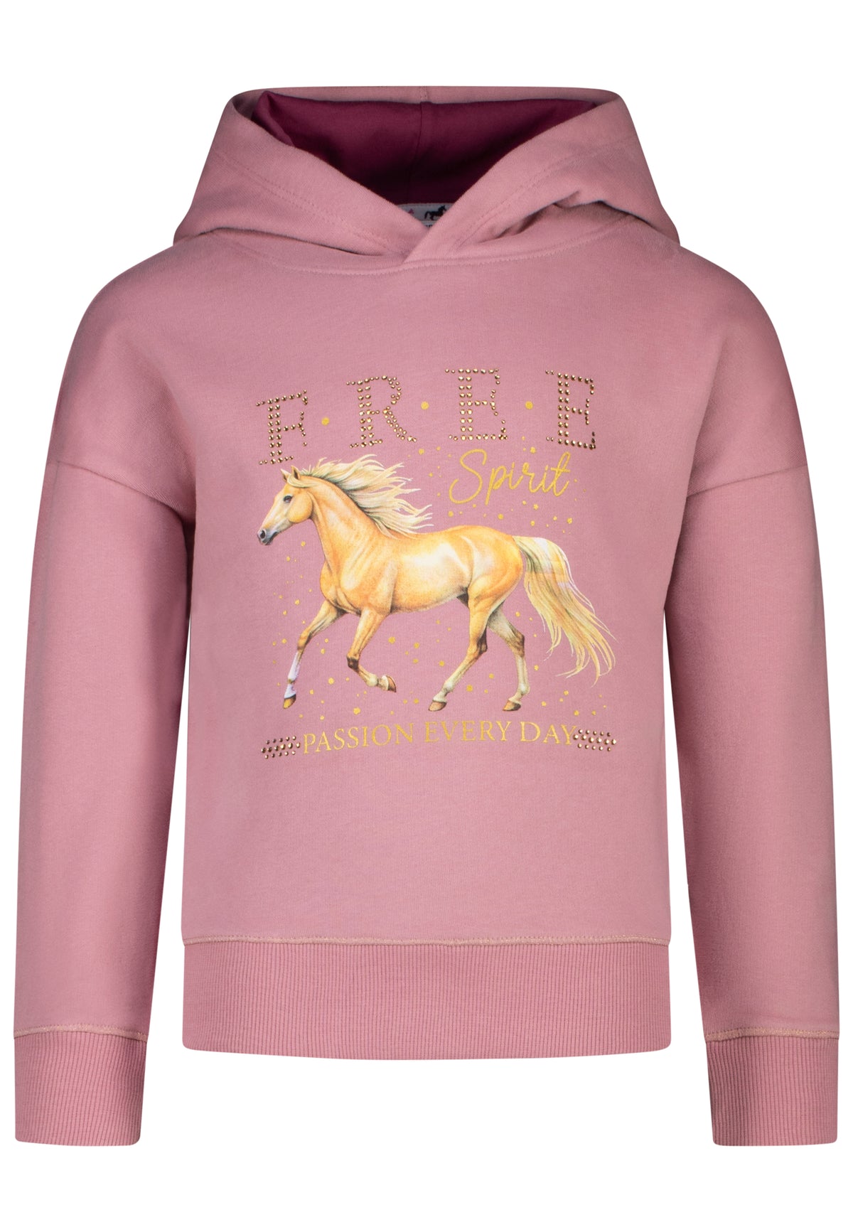 Salt and Pepper Hoodie mit Pferdeprint
