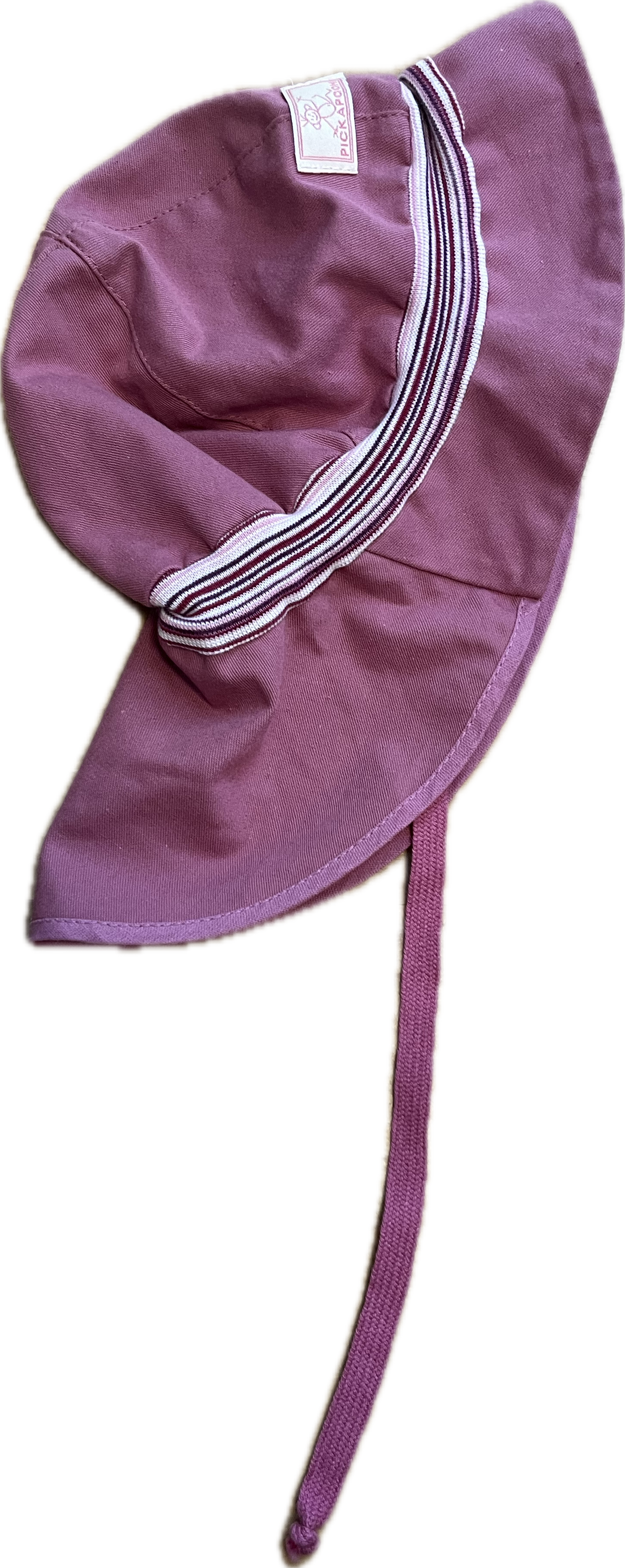 Pickapooh Sonnenmütze Feuerwehr Strick in Rosé UV 40
