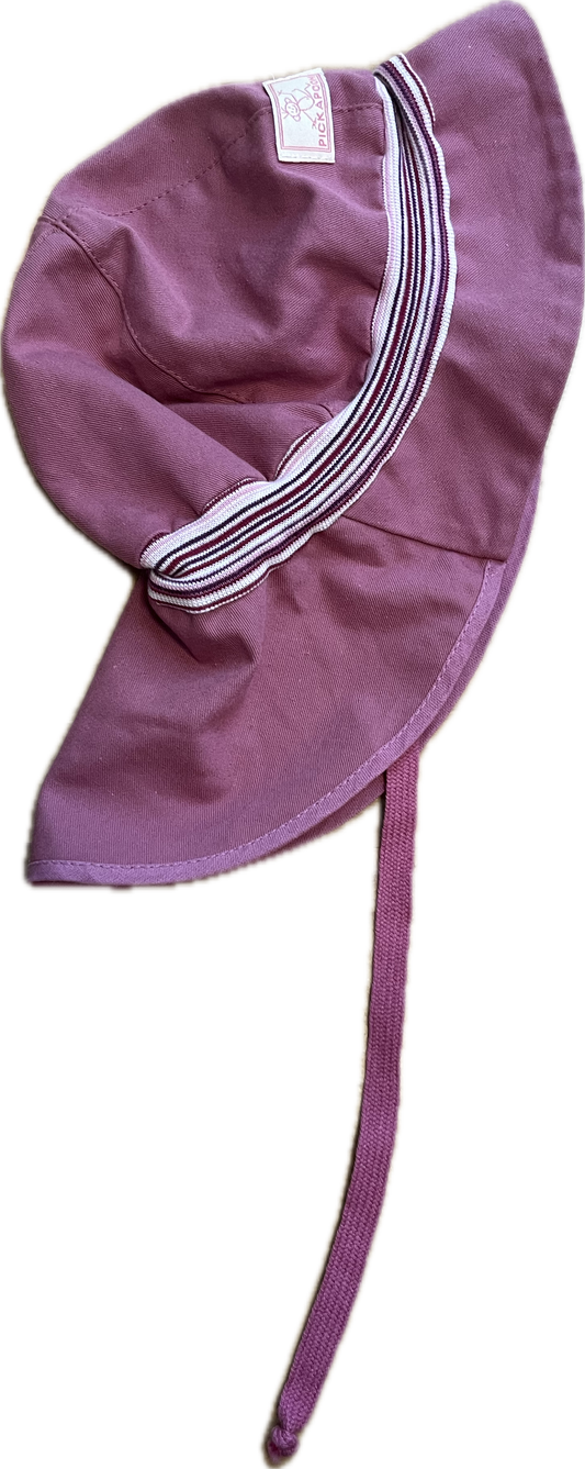 Pickapooh Sonnenmütze Feuerwehr Strick in Rosé UV 40