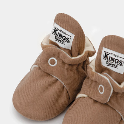 Kings & Rebels Booties Gamuza Gripper - Mocha Mouse