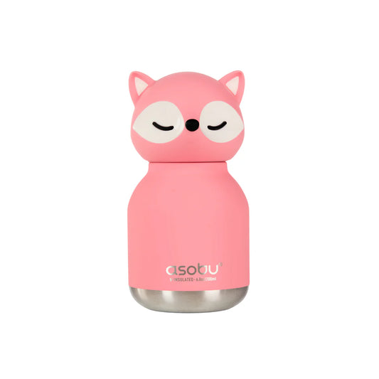 Asobu Trinkflasche Mini Bestie Aurora The Mini Fox mit Schlüsselring