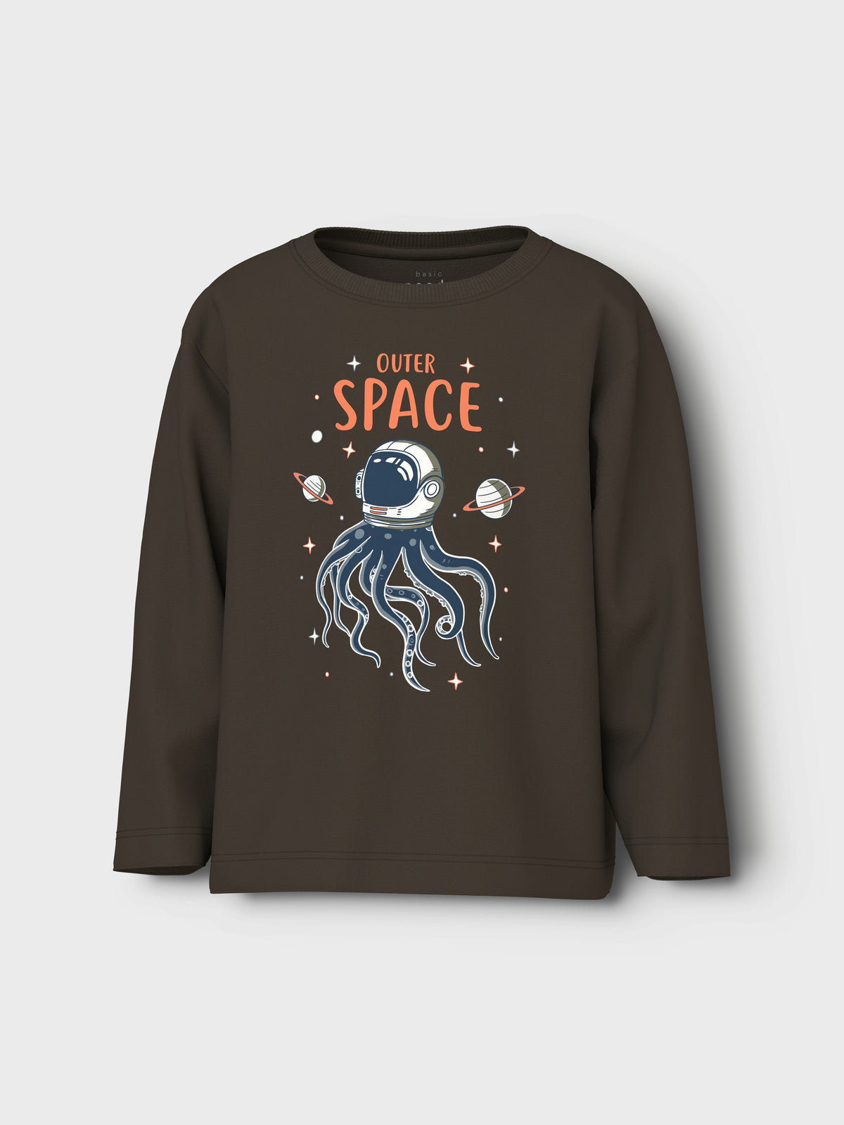 Name it Langarmshirt mit Oktopus-Print aus Bio-Baumwolle