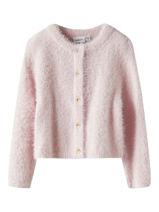 Name it Strickjacke aus Fransengarn