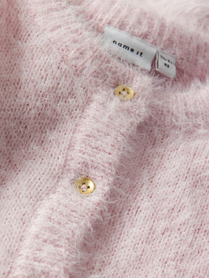 Name it Strickjacke aus Fransengarn