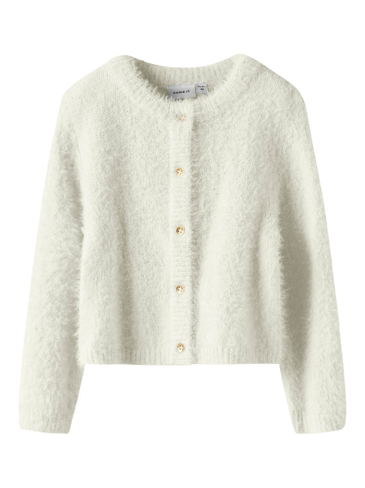 Name it Strickjacke aus Fransengarn