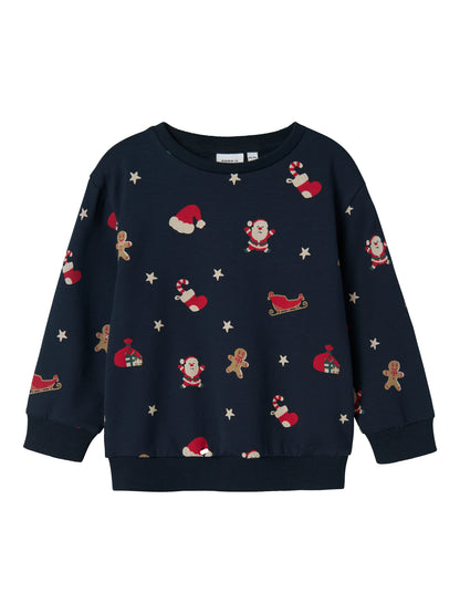 Name it Sweatshirt Weihnachten aus Bio-Baumwolle