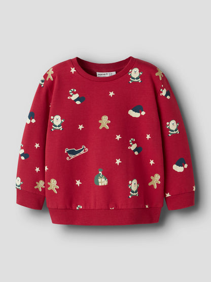 Name it Sweatshirt Weihnachten aus Bio-Baumwolle