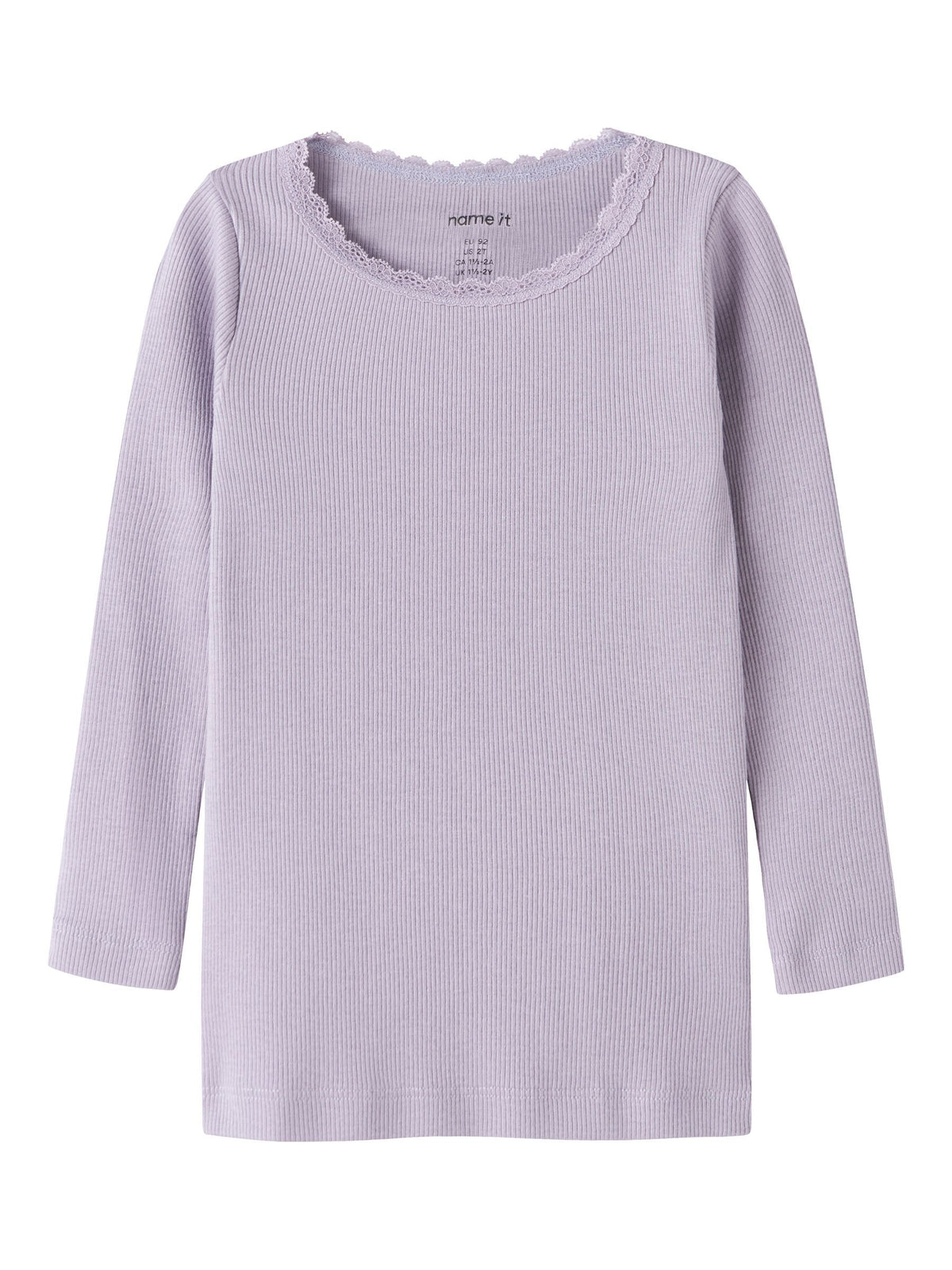 Name it Langarmshirt Basic mit Spitze