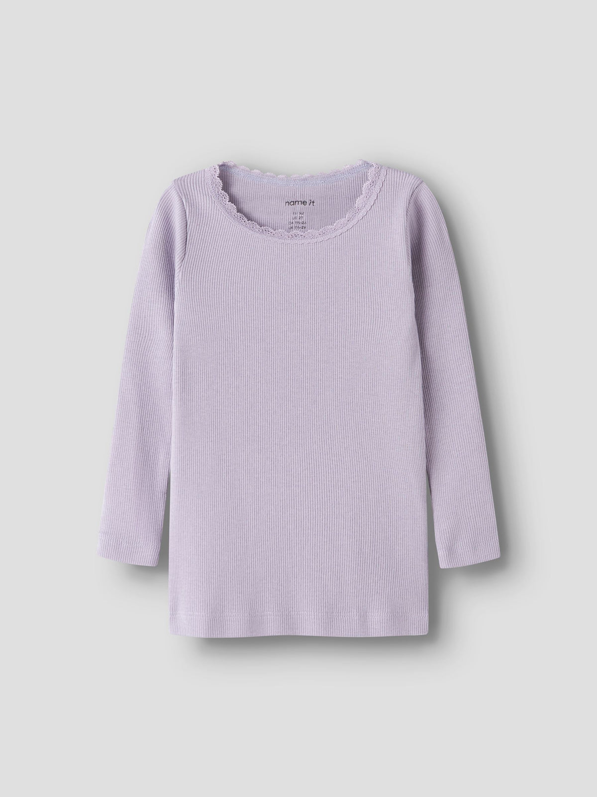 Name it Langarmshirt Basic mit Spitze