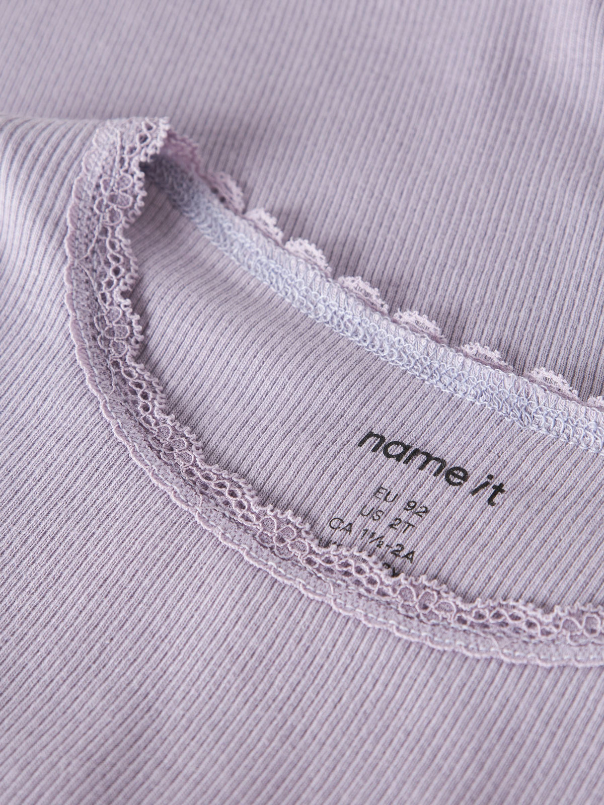 Name it Langarmshirt Basic mit Spitze