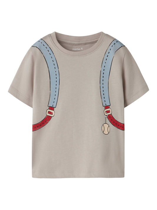 Name it T-Shirt mit Rucksackprint aus Bio-Baumwolle