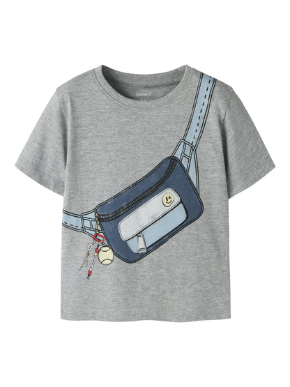 Name it T-Shirt mit Taschenprint aus Bio-Baumwolle