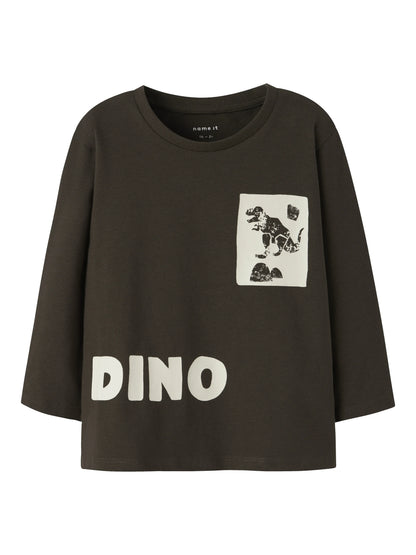 Name it Langarmshirt mit Dino-Rückenprint