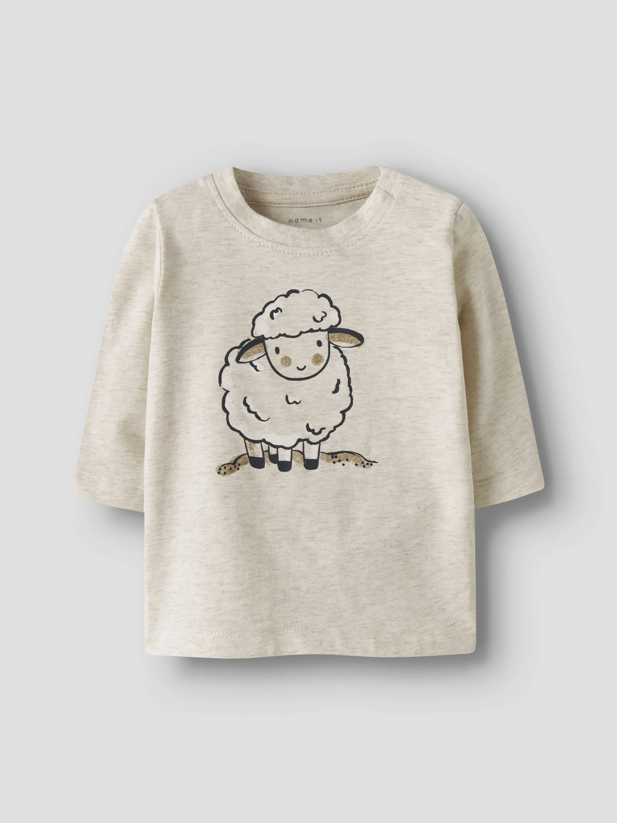 Name it Langarmshirt mit Schäfchenprint aus Bio-Baumwolle