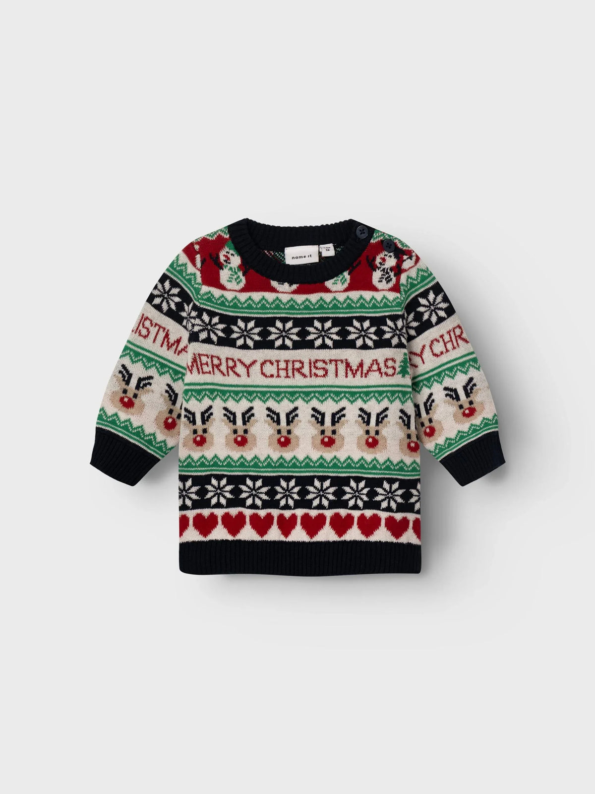 Name it Weihnachtsstrickpullover aus Baumwolle