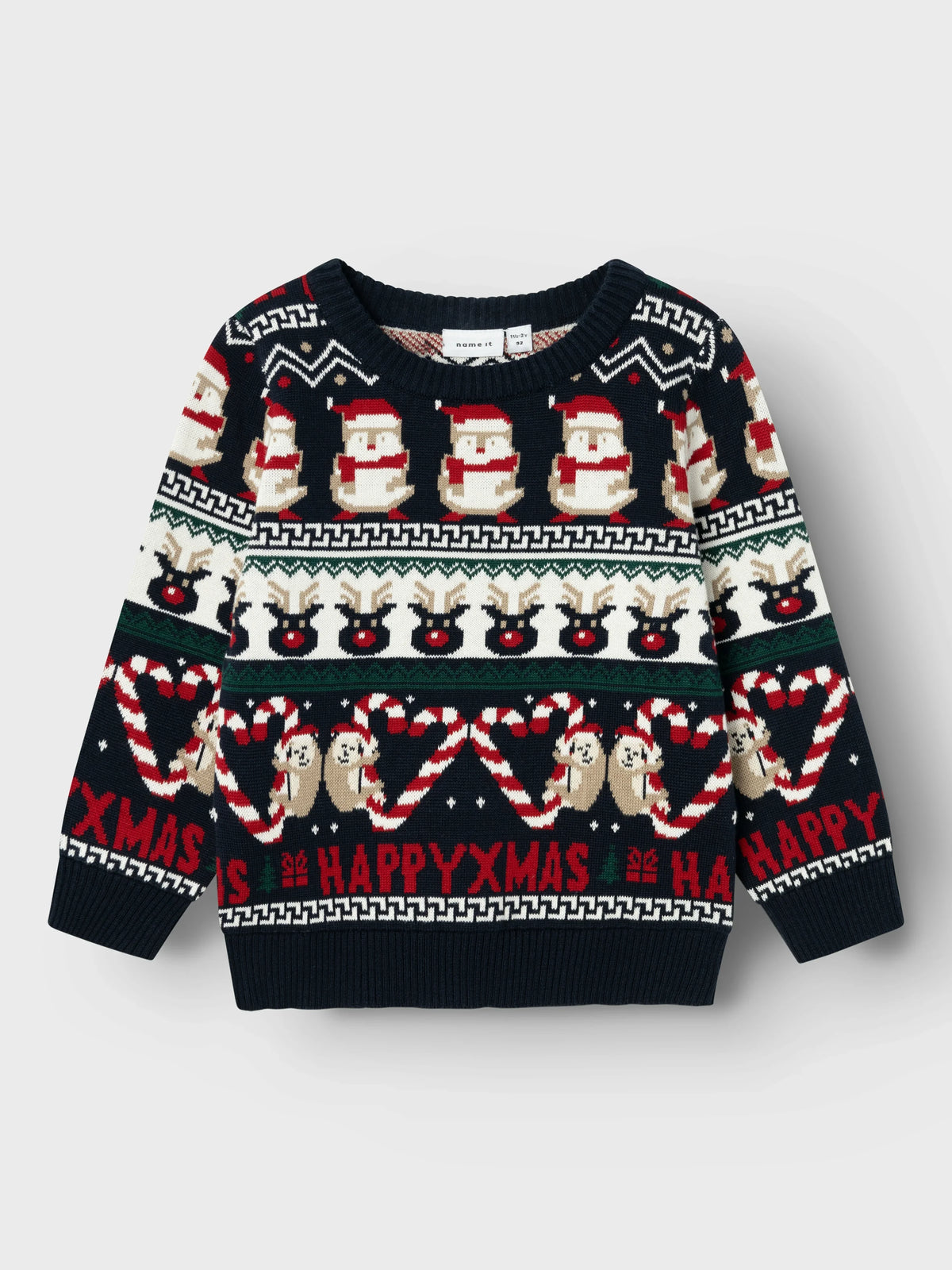 Name it Weihnachts-Strickpullover aus Baumwolle