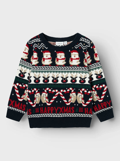 Name it Weihnachts-Strickpullover aus Baumwolle