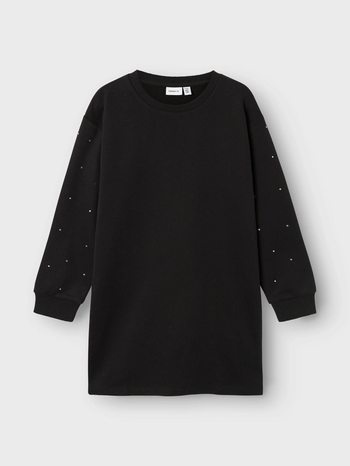 Name it Sweakleid mit Glitzernieten am Ärmel