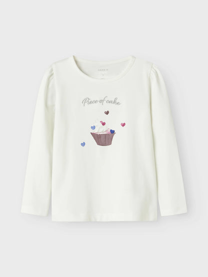 Name it Langarmshirt mit Cupcake-Print