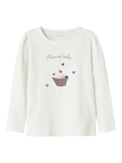 Name it Langarmshirt mit Cupcake-Print