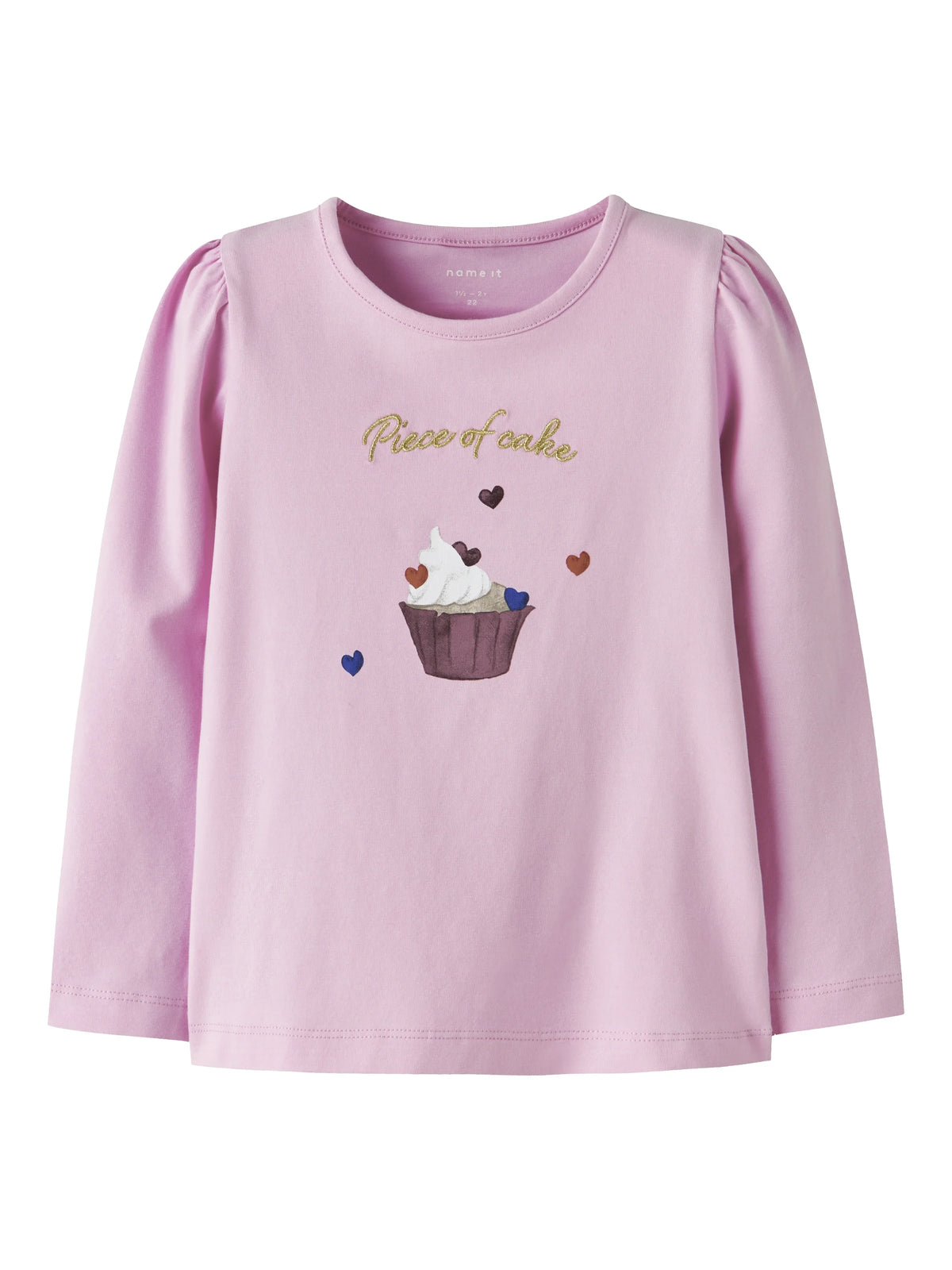 Name it Langarmshirt mit Cupcake-Print