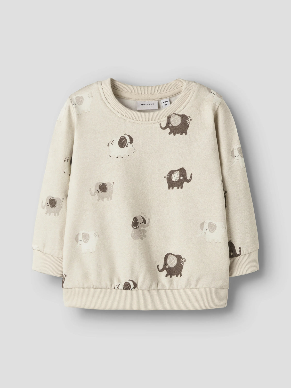 Name it  Sweatshirt mit Elefantenprint aus Bio-Baumwolle