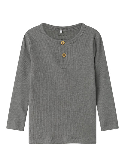 Name it Langarmshirt Basic gerippt