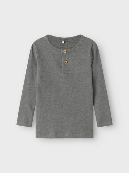 Name it Langarmshirt Basic gerippt