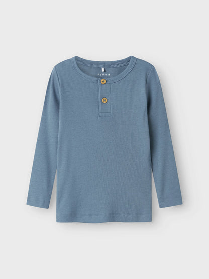 Name it Langarmshirt Basic gerippt