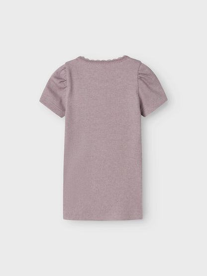 Name it T-Shirt mit Spitze aus Bio-Baumwolle
