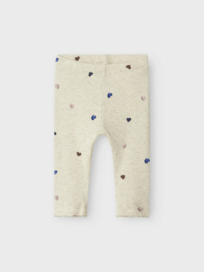 Name it Leggings gerippt mit Herzprint