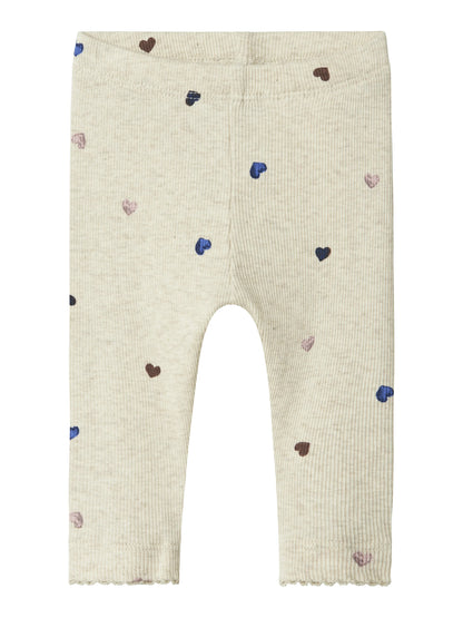 Name it Leggings gerippt mit Herzprint