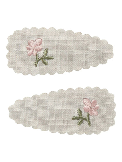 Lil'Atelier Spängchen mit aufgestickten Blumen