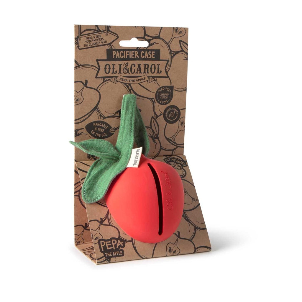 Oli & Carol Schnullerbox - Pepa the Apple Pacifier Case