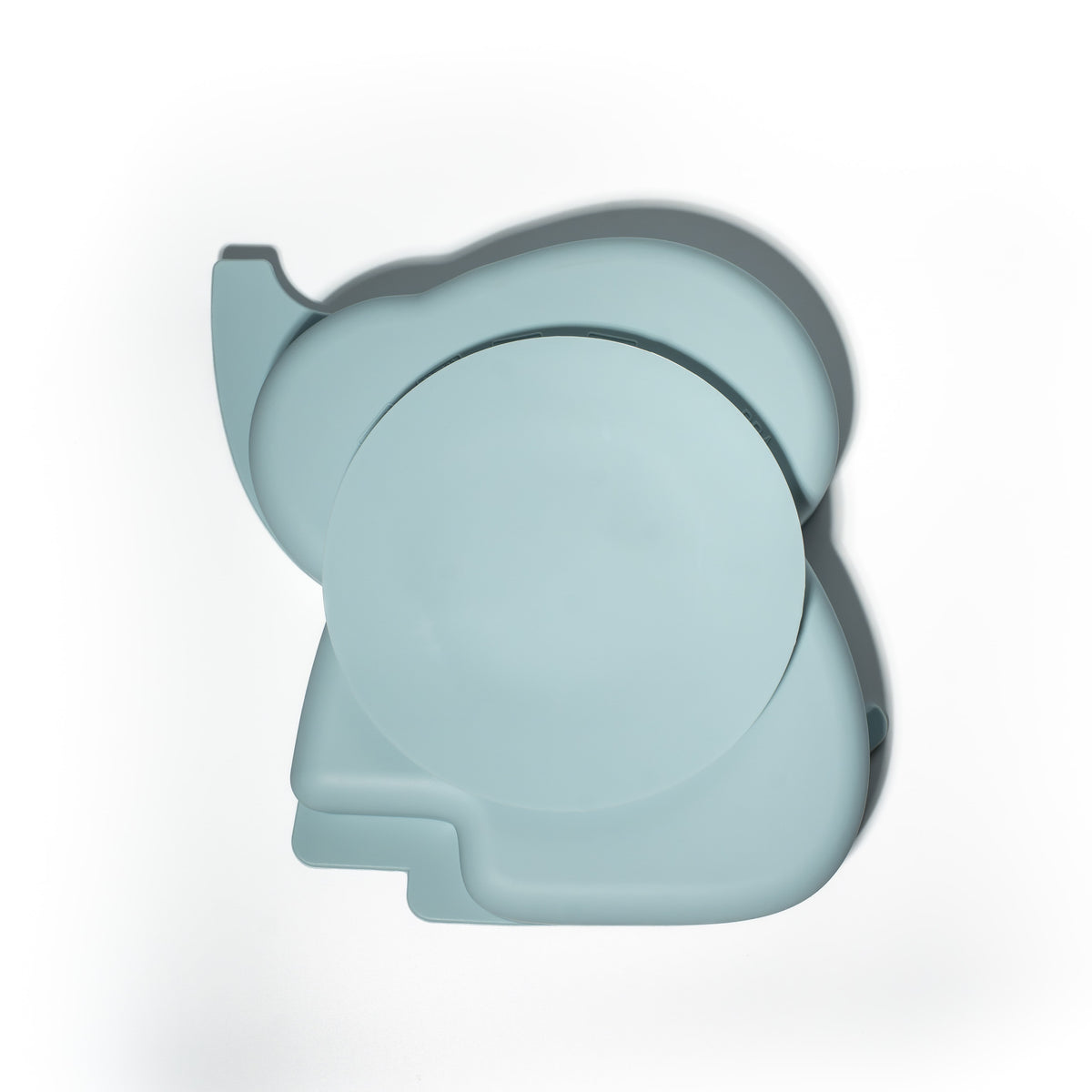 Mabebi Teller mit Saugnapf Elefant Blau