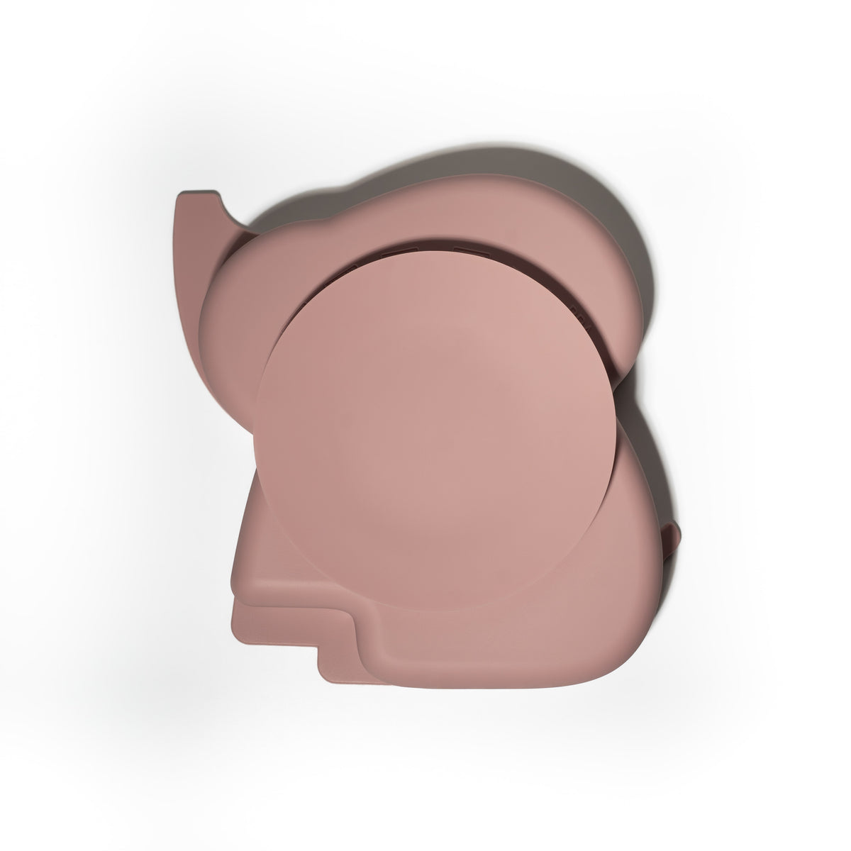 Mabebi Teller mit Saugnapf Elefant Pink