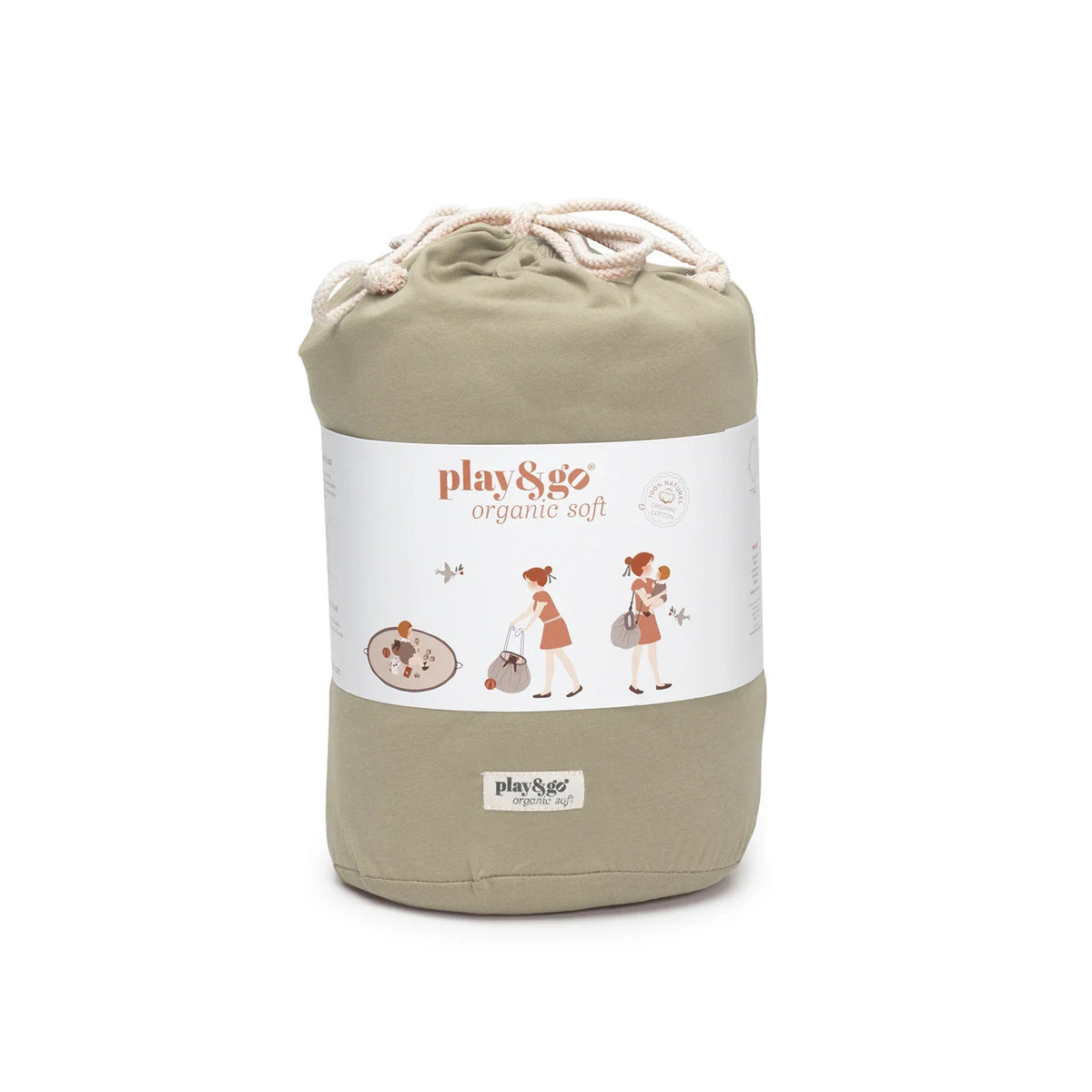 Play & Go Spielzeugsack Organic Soft Collection - Dusty Blue