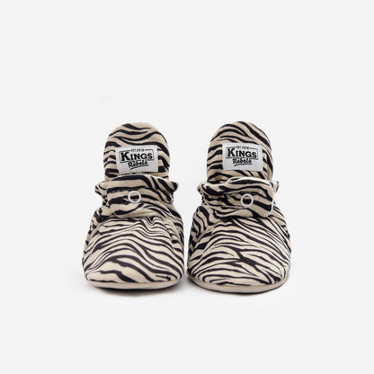 Kings & Rebels Booties Gamuza Classic - Zebra - Limited Edition