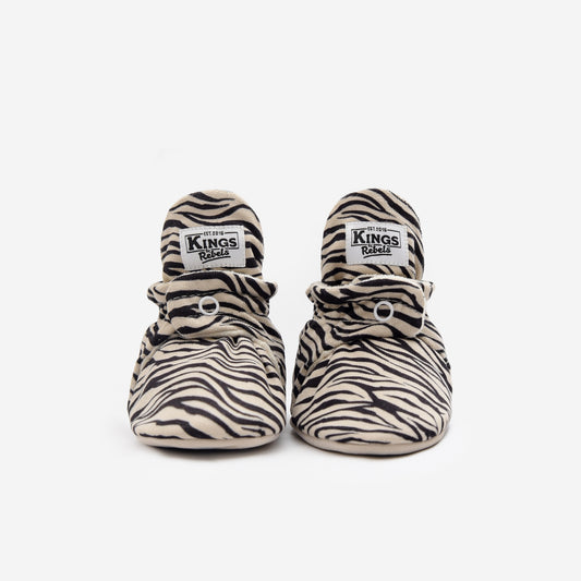 Kings & Rebels Booties Gamuza Classic - Zebra - Limited Edition