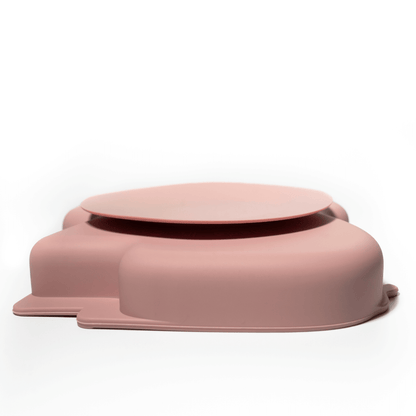 Mabebi Teller mit Saugnapf Elefant Pink