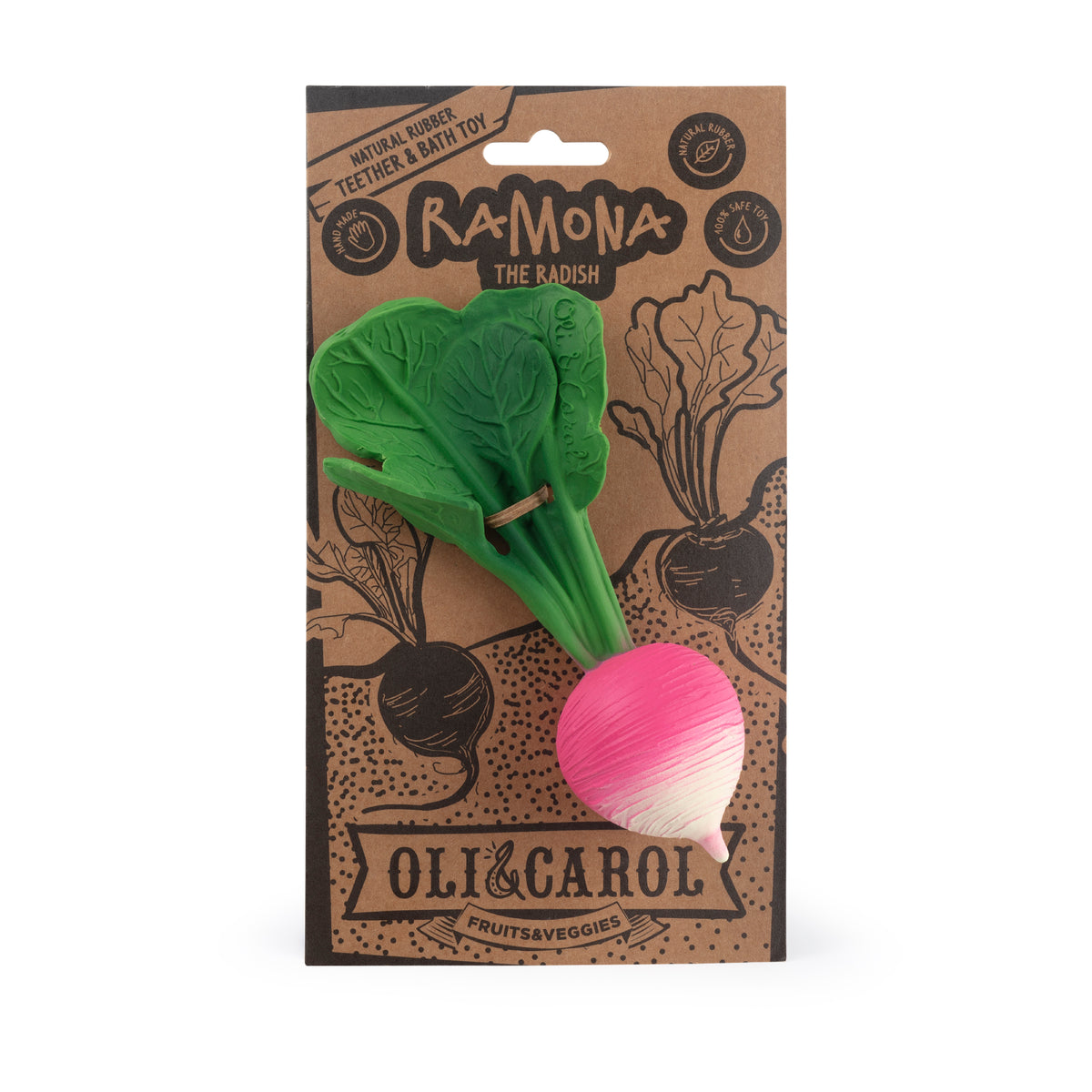 Oli & Carol Beißspielzeug - Radieschen Ramona the Radish