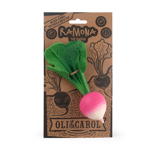 Oli & Carol Beißspielzeug - Radieschen Ramona the Radish